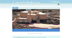 Desktop Screenshot of casadelamedialuna.com